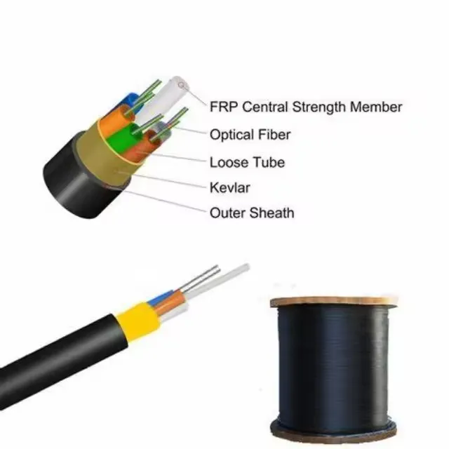 Outdoor 4-144 Core Single Mode Fiber Optical Cable