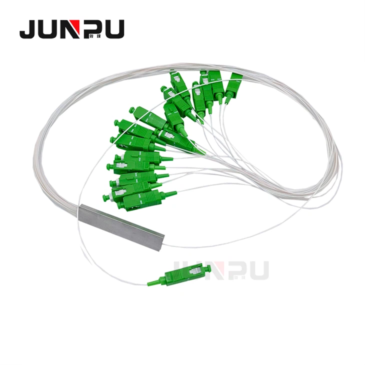 Mini Steel Tube 1X16 Fiber Optic PLC Splitter